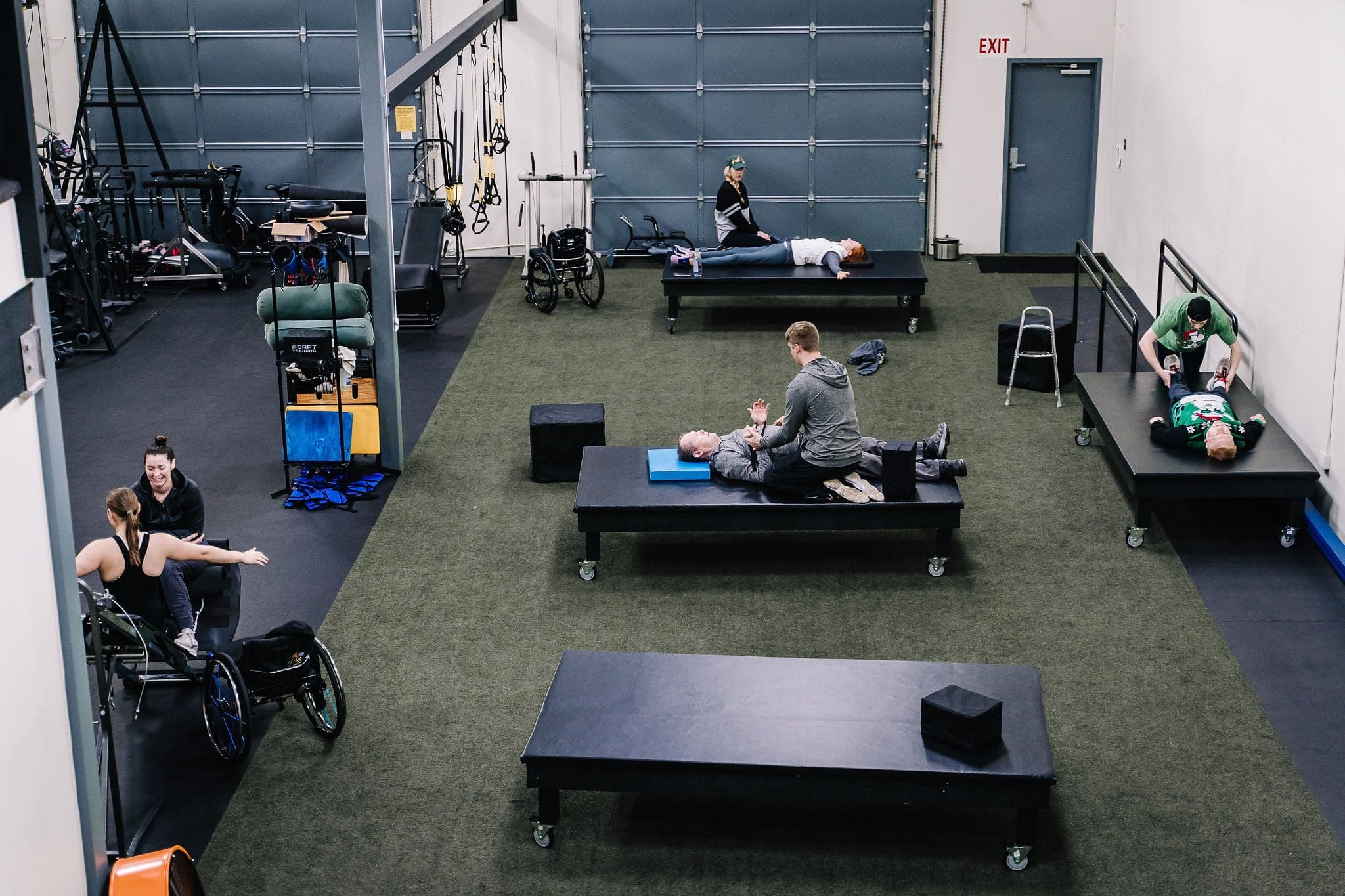 Wide view of the ADAPT facility with multiple specialists working